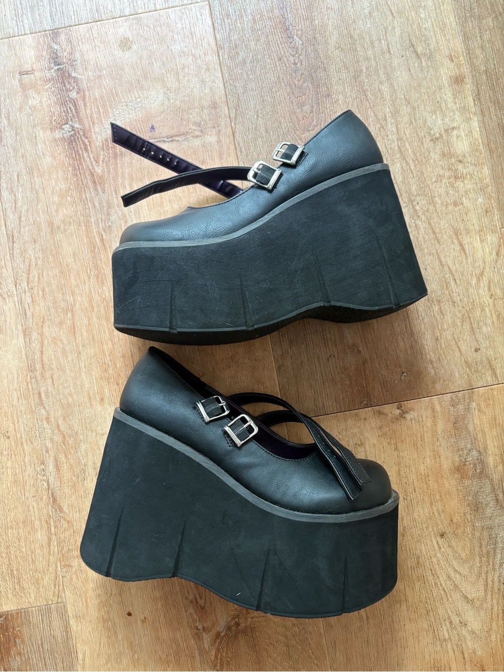 Demonia platform Mary Janes black - Picture 2 of 8